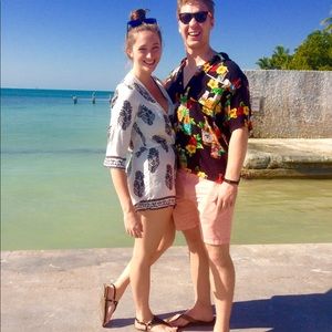 black and white coral ? paisley ? romper!